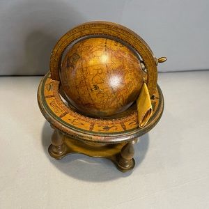 Vintage Olde World Globe Astrological Desk Globe with Stand